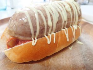 日本一太いホットドッグ（牛腸）